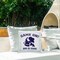 Game On Dog & Football Outdoor Printed Pillow Design by Dog Is Good, 18 x 7 x 18